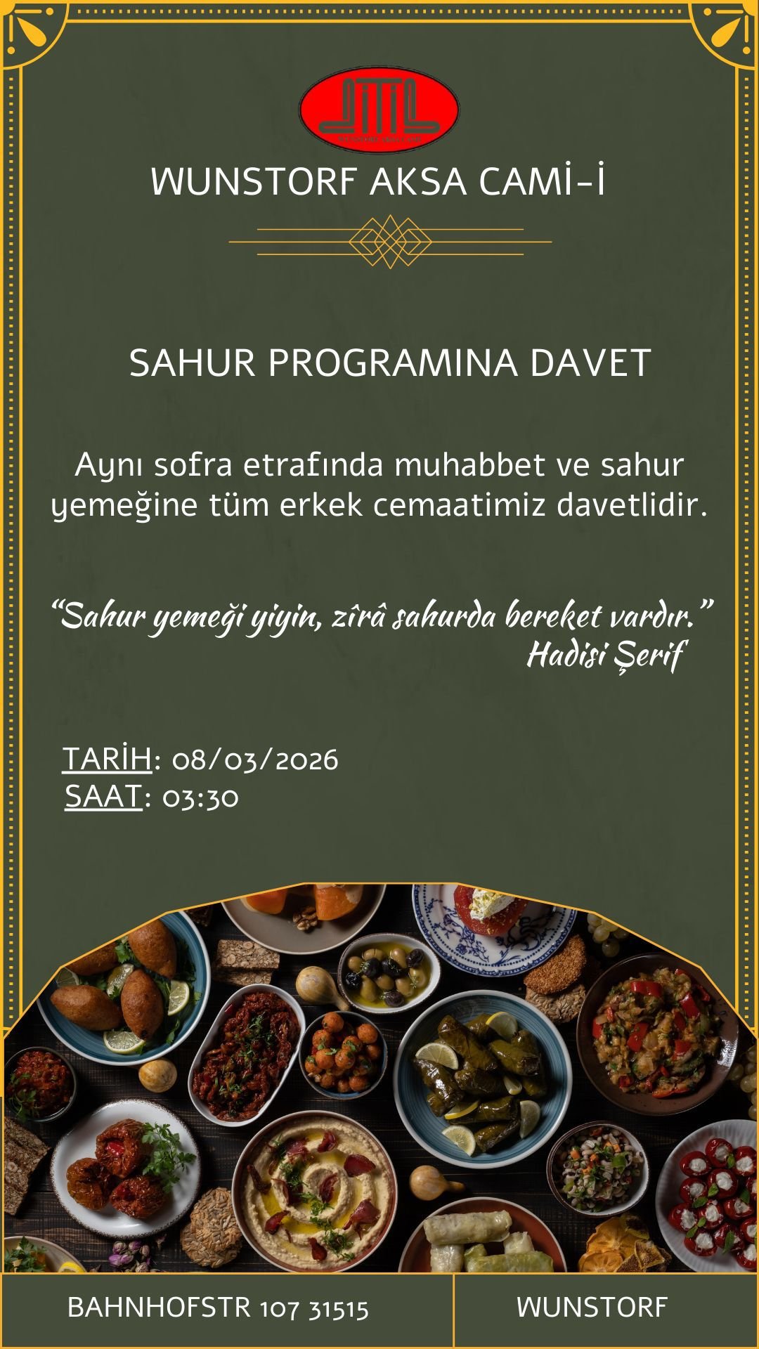Sahur Programına Davet